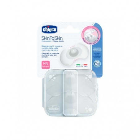 Comprar chicco protege pezon skintoskin silicona t-m/l 2u