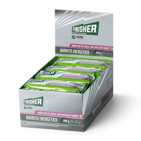 Comprar finisher barritas energéticas chocolate blanco y frutos rojos 20 unidades