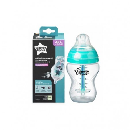 Comprar tommee tippee biberón anticólicos azul flujo lento 260 ml