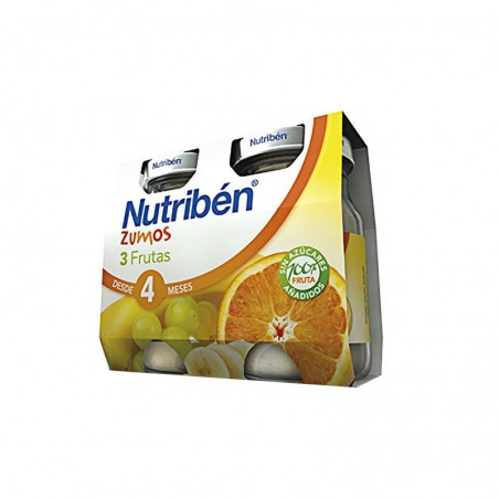 Comprar nutribén zumo 3 frutas 130 ml