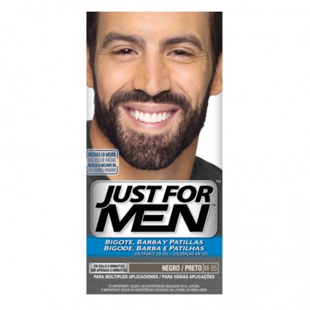 Comprar just for men bigote y barba negro