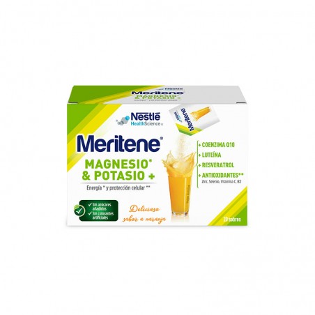 Comprar meritene magnesio & potasio sabor naranja 20 sobres