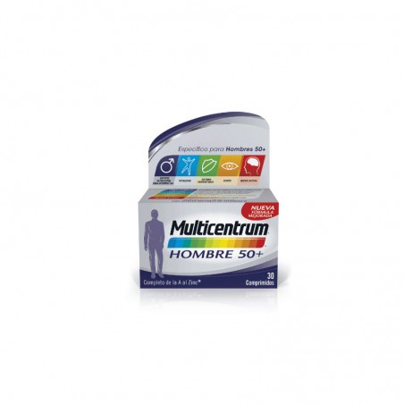 Comprar multicentrum hombre 50+ 30 comprimidos