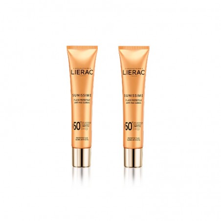 Comprar lierac sunissime fluido protector facial antiedad global spf 50+ 2 x 40 ml