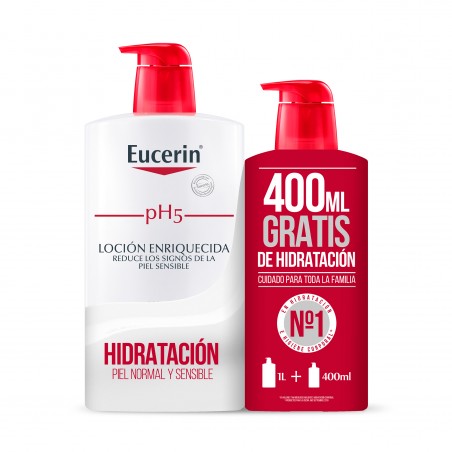 Comprar eucerin family pack loción enriquecida 1000ml + 400ml gratis