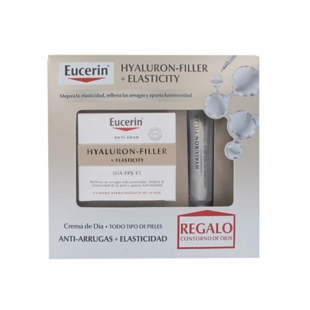 Comprar eucerin hyaluron filler+elasticity crema de dia + contorno de regalo