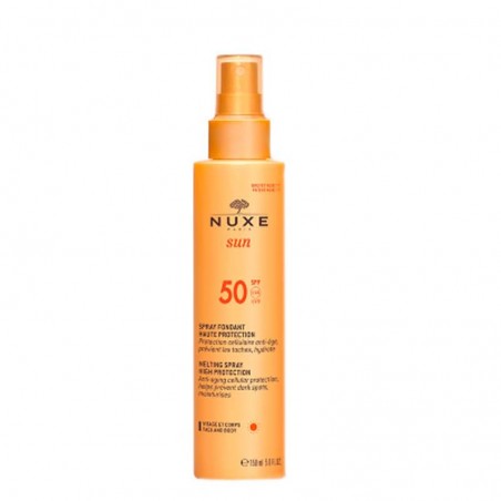 Comprar nuxe sun spray solar rostro y cuerpo spf 50 150ml