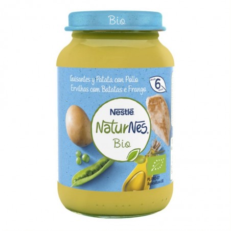 Comprar nestlé naturnes bio tarrito de guisantes con patata y pollo 190 g