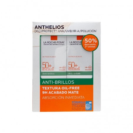 Comprar anthelios duplo anti-brillos gel crema spf 50+ 2 x 50 ml