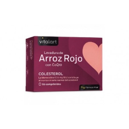 Comprar vitalart levadura de arroz rojo con q10 60comp.