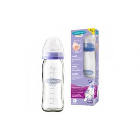 Comprar biberon de cristal con tetina naturalwave 240ml.