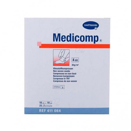 Comprar medicomp compresas 10 x 10 cm 25 sobres 2 u