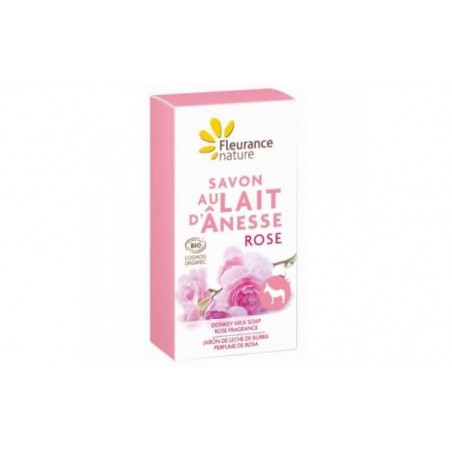 Comprar jabon leche de burra perfume de rosa 100gr.