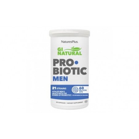 Comprar gi natural probiotic men 30cap. al mejor precio en Pharmazon, tu farmacia online Comprar gi natural probiotic men 30cap.