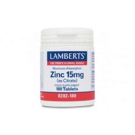 Comprar zinc (como citrato) 15 mg. 180comp.