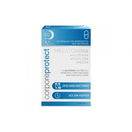 Comprar corpore protect melatonina 1mg. 30cap. al mejor precio en Pharmazon, tu farmacia online Comprar corpore protect melatonina 1mg. 30cap.