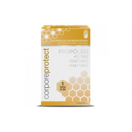 Comprar corpore protect propolis-shitake-maitake 30cap. al mejor precio en Pharmazon, tu farmacia online Comprar corpore protect propolis-shitake-maitake 30cap.