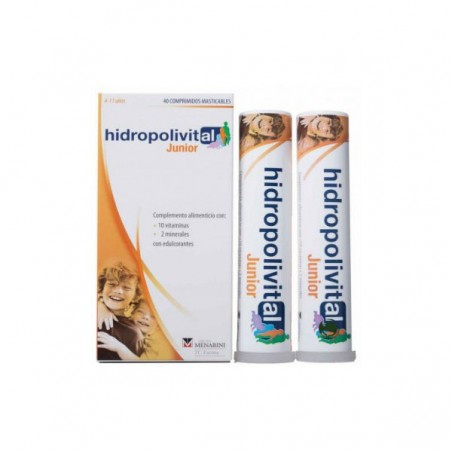 Comprar hidropolivital junior 40 comp masticables