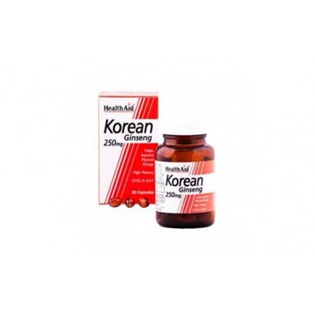 Comprar ginseng coreano raiz 50cap. health aid al mejor precio en Pharmazon, tu farmacia online Comprar ginseng coreano raiz 50cap. health aid