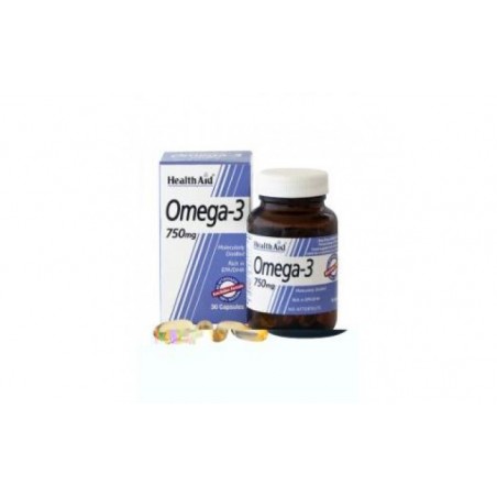 Comprar omega 3 750mg. 30cap. health aid al mejor precio en Pharmazon, tu farmacia online Comprar omega 3 750mg. 30cap. health aid