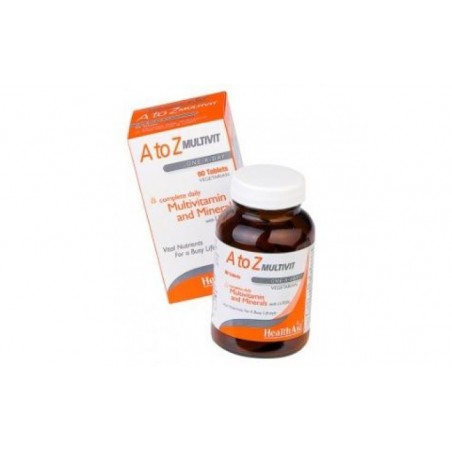 Comprar multivit & minerals a to z 90comp. health aid al mejor precio en Pharmazon, tu farmacia online Comprar multivit & minerals a to z 90comp. health aid