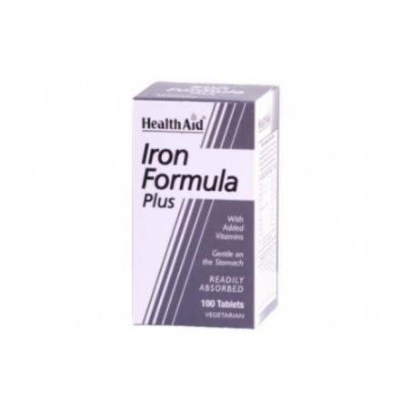 Comprar hierro complex (iron formula) 100comp. health aid al mejor precio en Pharmazon, tu farmacia online Comprar hierro complex (iron formula) 100comp. health aid