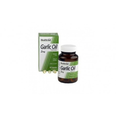 Comprar aceite de ajo (garlic oil) 2mg. 60cap. health aid al mejor precio en Pharmazon, tu farmacia online Comprar aceite de ajo (garlic oil) 2mg. 60cap. health aid