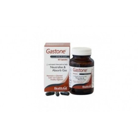 Comprar gastone (carbon puro) 260mg. 60cap. health aid al mejor precio en Pharmazon, tu farmacia online Comprar gastone (carbon puro) 260mg. 60cap. health aid