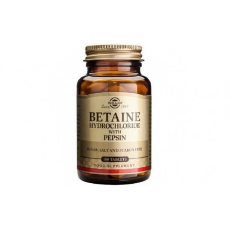 Comprar betaina clorhidrato con pepsina 100comp.