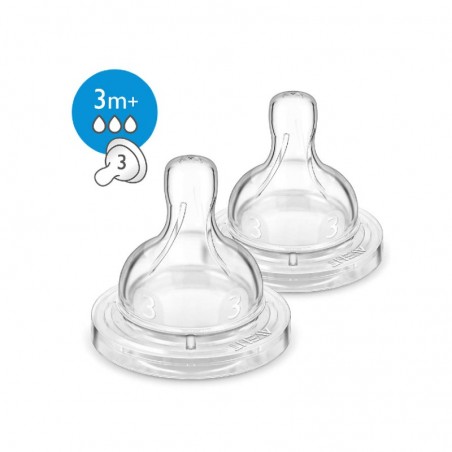 Comprar avent tetina classic+ 3m+ flujo medio 2 unidades