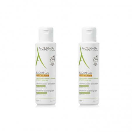 Comprar a-derma exomega control pack gel limpiador emoliente 2 x 500 ml