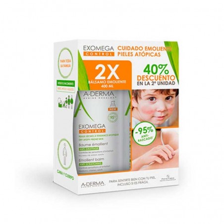 Comprar a-derma exomega control pack bálsamo emoliente 2 x 400 ml