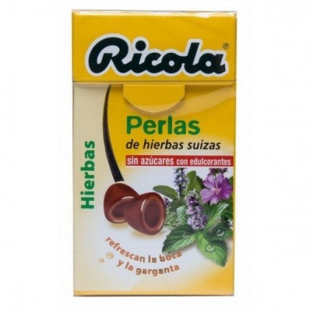 Comprar ricola perlas sin azucar hierbas 25 g