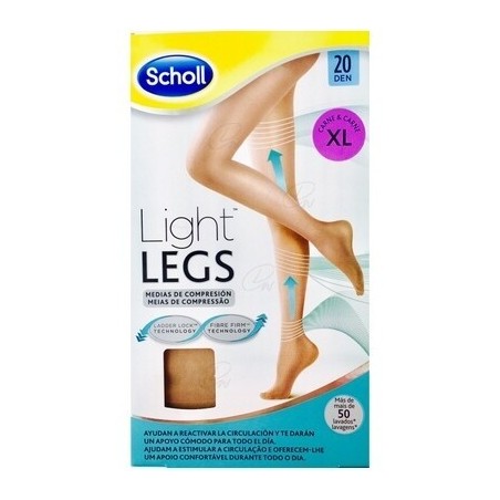 Comprar medias e.t. cint comp ligera 20 den scholl light carne t- xl