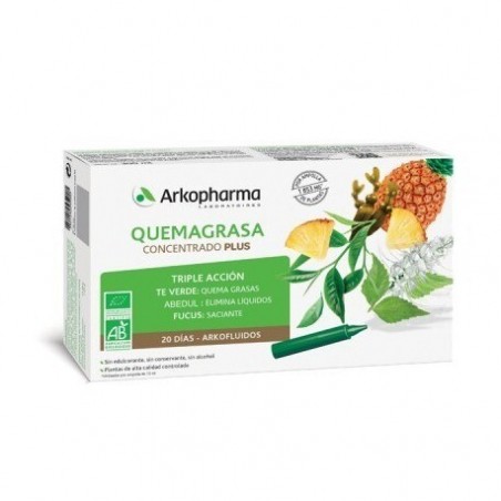 Comprar arkopharma arkofluido quemagrasa 20 ampollas al mejor precio en Pharmazon, tu farmacia online Comprar arkopharma arkofluido quemagrasa 20 ampollas
