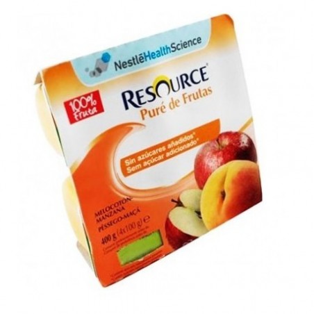 Comprar nestlé resource puré de frutas melocotón/manzana 4x100g