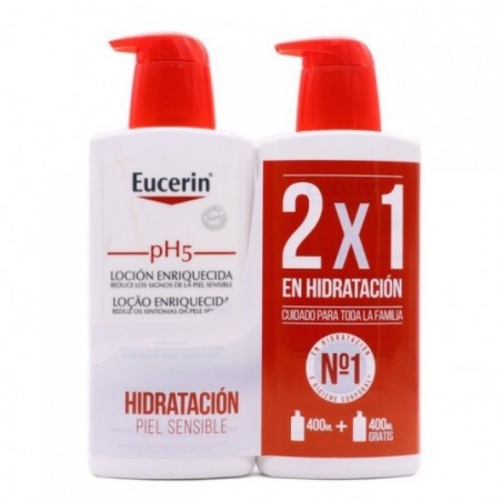 Comprar eucerin duplo ph5 loción enriquecida 2 x 400 ml