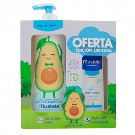 Comprar mustela pack gel de baño suave 500 ml + hydra bébé crema facial 40 ml