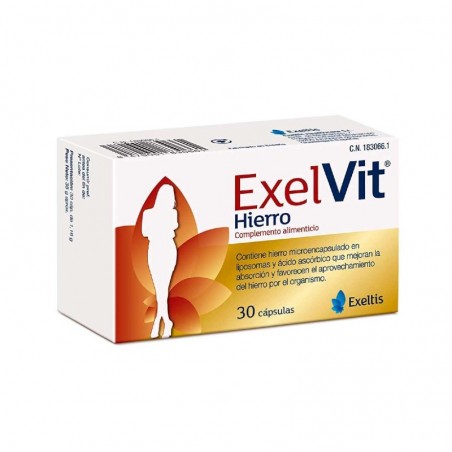 Comprar exelvit hierro 30 cápsulas