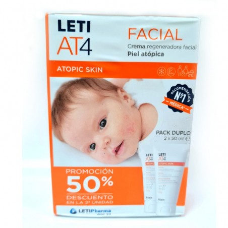 Comprar leti at4 crema facial piel atópica pack duplo 2 x 50 ml