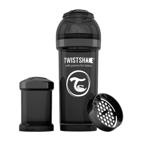 Comprar biberón twistshake negro 260 ml