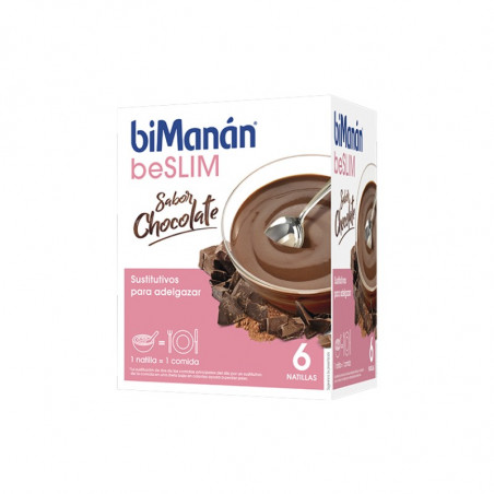 Comprar bimanán natilla beslim chocolate 6 sobres