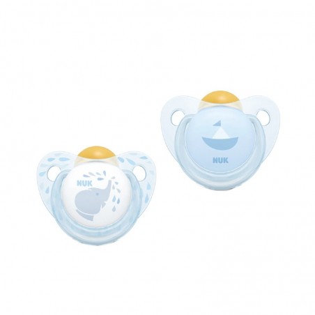 Comprar nuk baby rose & blue chupetes látex azul 0-6 m 2 unidades