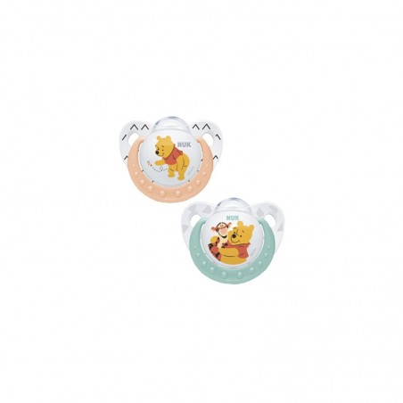 Comprar nuk chupetes silicona winnie the pooh 6-18 m 2 unidades