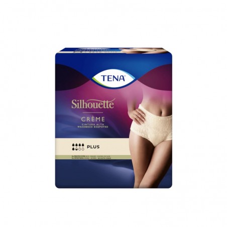 Comprar tena silhouette cintura alta color crema talla l