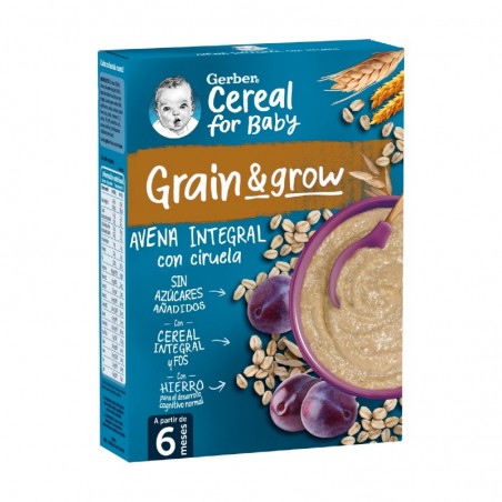 Comprar gerber papilla avena integral con ciruela 250 g