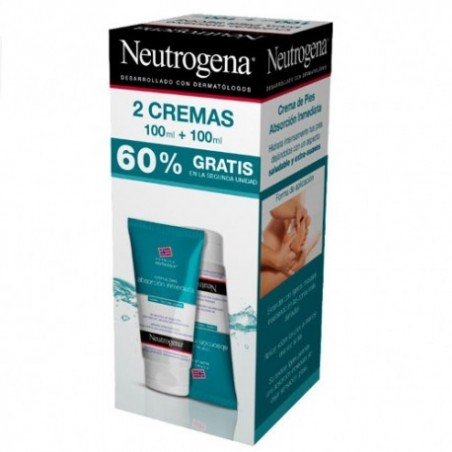 Comprar neutrogena fórmula noruega duplo crema de pies absorción inmediata 2 x 100 ml