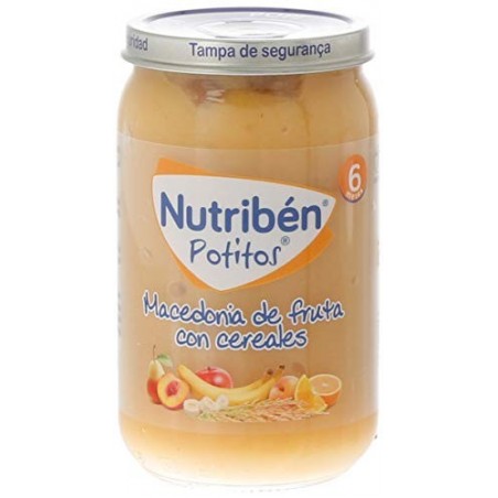 Comprar nutribén potitos macedonia de fruta con cereales 235 g