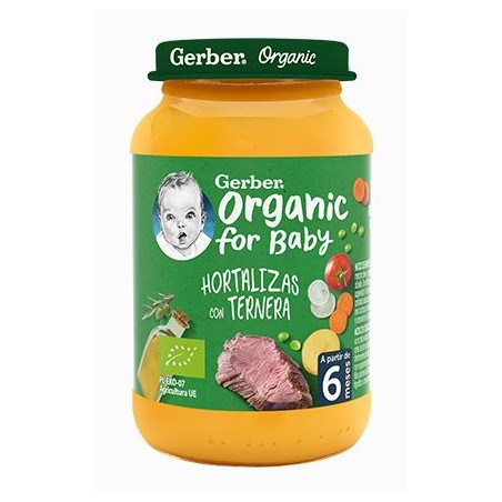 Comprar gerber hortalizas y ternera 190 g