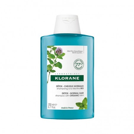 Comprar klorane champú detox a la menta acuática 200 ml